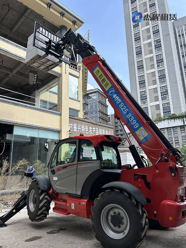 伸缩臂叉装车出租用于1.6吨加气砖高效搬运直达三楼应用案例